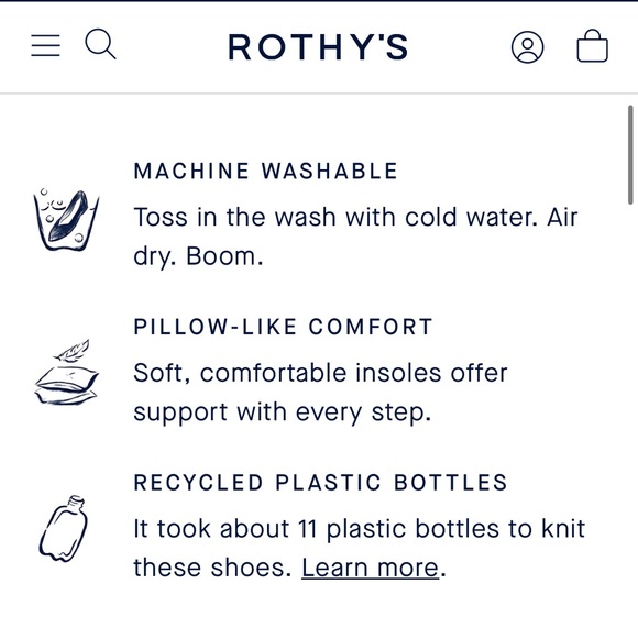 Rothy’s The Point Ecru 7.5 - Picture 10 of 10